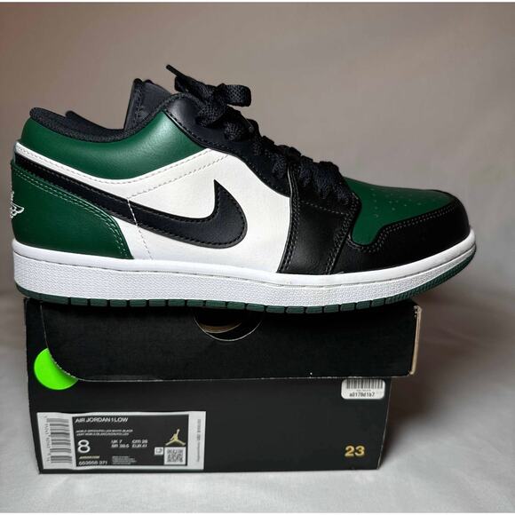 Size 8 - Nike Air Jordan 1 Low Green Toe Men\'s Shoes Ships Now main image 7